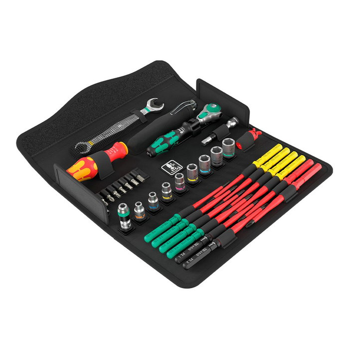 Wera Kit maintenance W1 32 pièces avec embouts, douilles et clé 10x13 mm - Kraftform 817 Wera Kit maintenance W1 32 pièces avec embouts, douilles et clé 10x13 mm - Kraftform 817
