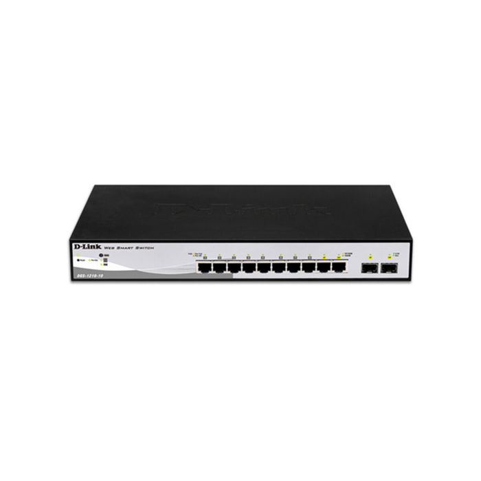 Commutateur Réseau de Bureau D-Link DGS-1210-10 8xGB 2xSFP Commutateur Réseau de Bureau D-Link DGS-1210-10 8xGB 2xSFP