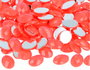 Innspiro Gemas decorativas acrílicas oval rosa fluor 13x18mm, 500u