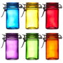 Home Deco Factory Mini bocal en verre coloré avec couvercle 70 ml