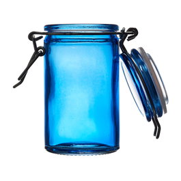 Home Deco Factory Mini bocal en verre coloré avec couvercle 70 ml