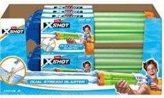 Zuru X-Shot Quad Stream Blaster - Pistolet à eau avec deux réservoirs (13.5x59.6x5.7 cm) - Modèles assortis