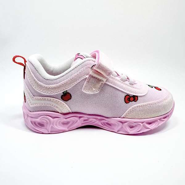 Cerdà T027 Chaussure de sport Hello Kitty avec semelle en EVA légère et lumières - Pointure 27, Rose clair - Pour enfant 3 ans et plus