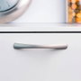 Rei 589a Poignée de meuble anse aluminium finition nickel bissé 128 mm blister 4 pièces
