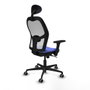 Piqueras y Crespo 3D036G1 Chaise de Bureau avec Appui-tête Bleu clair