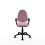 PIQUERAS Y CRESPO Chaise de bureau Aýna Rose avec accoudoirs fixes