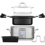 SENCOR SPR 7200SS Mijoteuse électrique 7 L 1250 W en acier inoxydable argent avec pot antiadhésif et 8 programmes