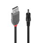 Lindy Câble d'alimentation USB 2.0 type A vers DC 3.5mm/1.35mm pour périphériques externes, 1.5m