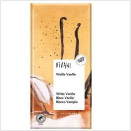 VIVANI Chocolat blanc à la vanille Bourbon BIO 80g