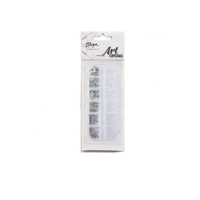Thuya Crystal Mix B - Strass et cristaux à ongles pour nail art, kit de décoration à motifs, taille mixte B Thuya Crystal Mix B - Strass et cristaux à ongles pour nail art, kit de décoration à motifs, taille mixte B