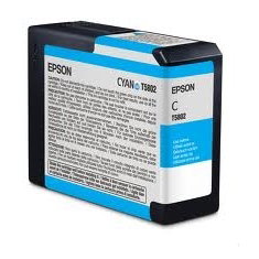 Epson T5802 Cartouche d'encre cyan 80 mL pour Stylus Pro 3800/3880 Epson T5802 Cartouche d'encre cyan 80 mL pour Stylus Pro 3800/3880