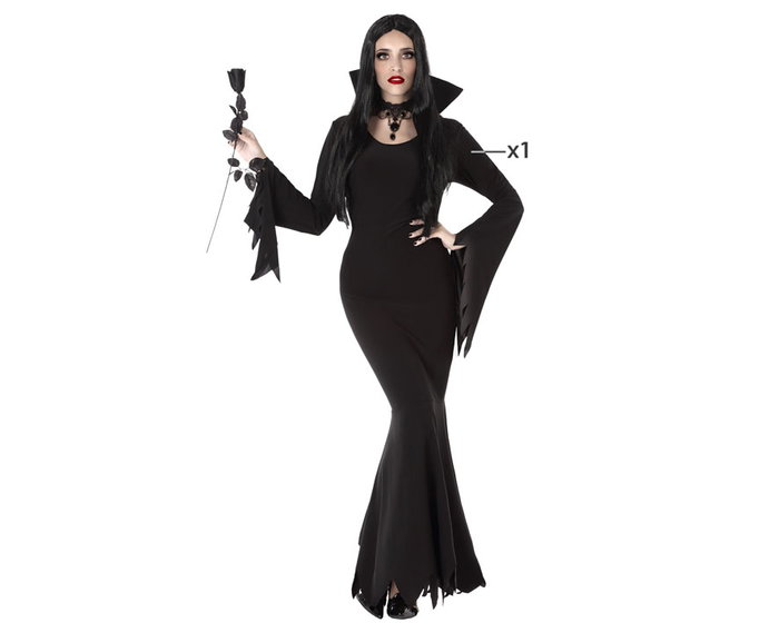 atosa Déguisement Fantôme Sexy Adulte - Robe Noire XL atosa Déguisement Fantôme Sexy Adulte - Robe Noire XL