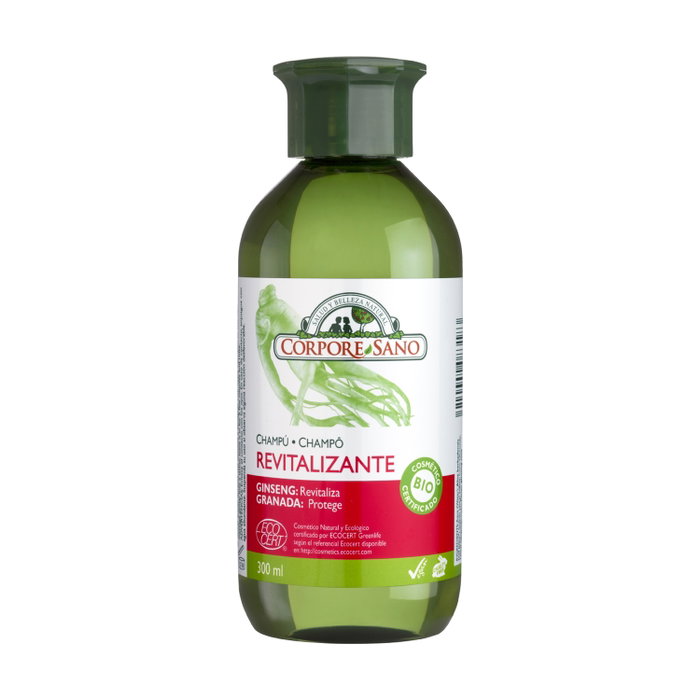 Corpore Sano Champú Revitalizante Ginseng y Granada Bio 300 ml Corpore Sano Champú Revitalizante Ginseng y Granada Bio 300 ml