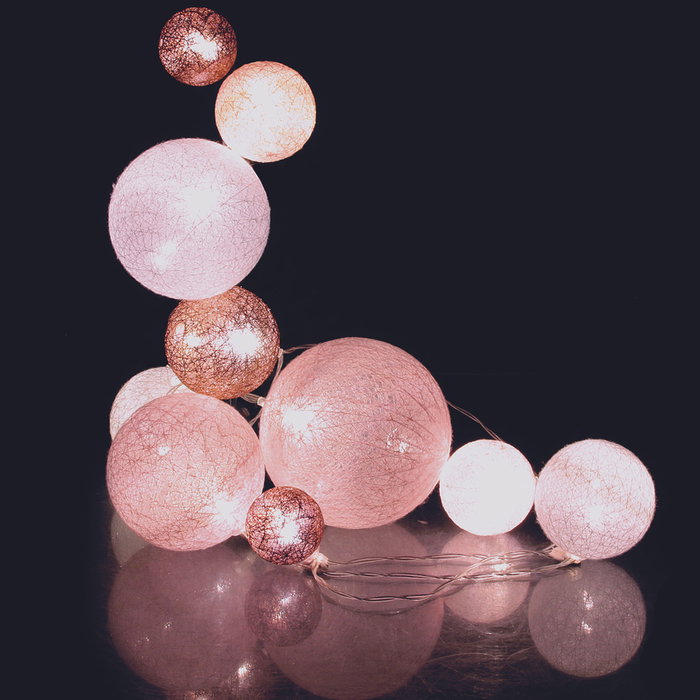 Home Deco Light Guirlande Lumineuse 10 LED Rose