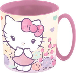 Hello Kitty Tasse Micro-ondes 390 ml avec Poignée - Tasse Isotherme pour Enfants à Partir de 3 Ans - Lavable