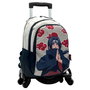 Toybags Sac à Dos Scolaire Naruto Itachi - Double Compartiment Adaptable avec Roulettes Noir Réf. T963 - 44 x 30 x 20 cm