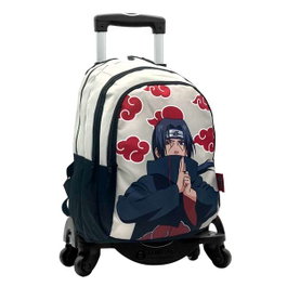 Toybags Sac à Dos Scolaire Naruto Itachi - Double Compartiment Adaptable avec Roulettes Noir Réf. T963 - 44 x 30 x 20 cm