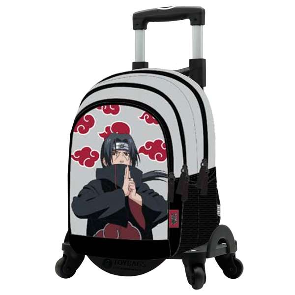 Toybags Sac à Dos Scolaire Naruto Itachi - Double Compartiment Adaptable avec Roulettes Noir Réf. T963 - 44 x 30 x 20 cm Toybags Sac à Dos Scolaire Naruto Itachi - Double Compartiment Adaptable avec Roulettes Noir Réf. T963 - 44 x 30 x 20 cm