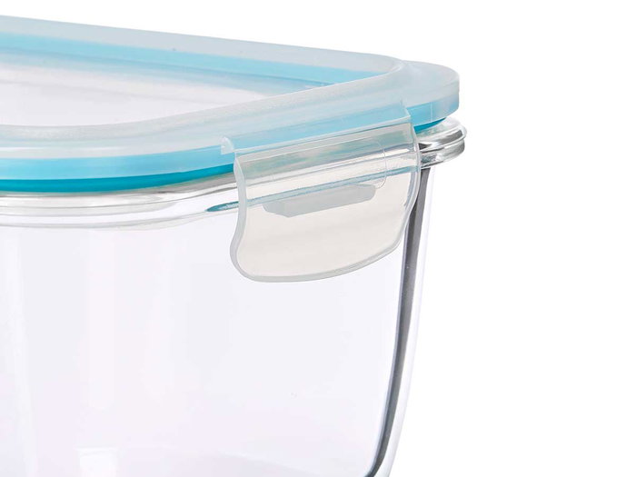 VIVALTO Boîte de conservation hermétique en verre borosilicate, 850 ml