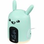 Bigben Interactive Réveil & Veilleuse Baxter le lapin, Vert et blanc