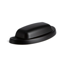 VIEFE Tirador de meubles forme de coquille noir mat 64mm