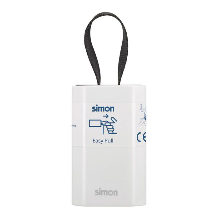 Simon Base mobile Schuko 2P+TT blanche avec sortie frontale