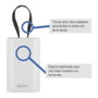 Simon Base mobile Schuko 2P+TT blanche avec sortie frontale