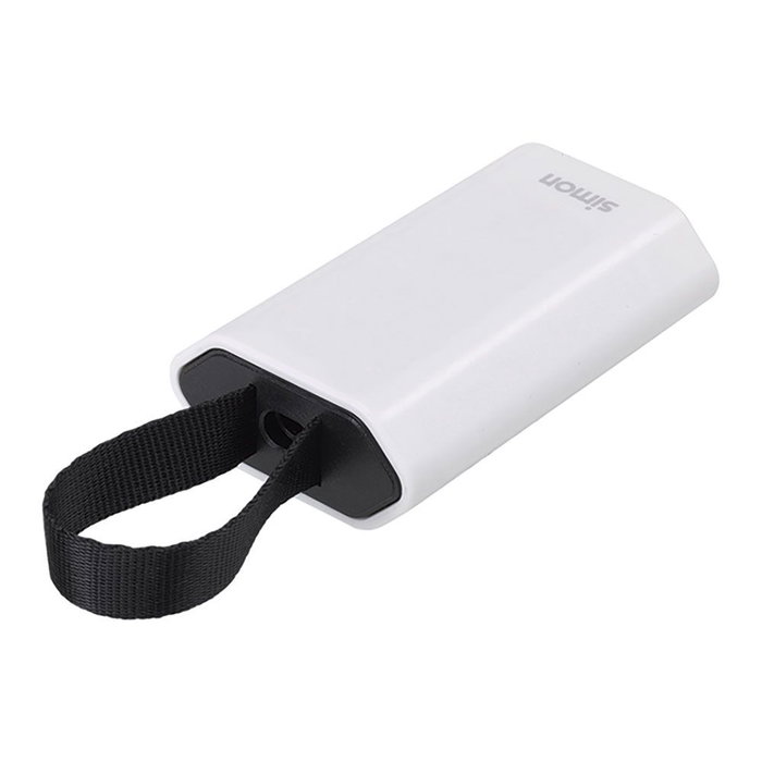 Simon Base mobile Schuko 2P+TT blanche avec sortie frontale