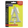 WOLFPACK LINEA PROFESIONAL Lettre Métallique A Argent Mat 10 cm