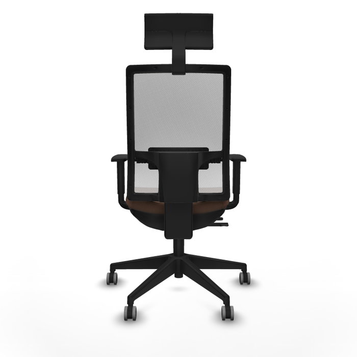 Piqueras y Crespo Chaise de Bureau Horna Brun foncé et Blanc Piqueras y Crespo Chaise de Bureau Horna Brun foncé et Blanc
