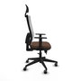 Piqueras y Crespo Chaise de Bureau Horna Brun foncé et Blanc