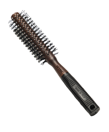Depot Brosse à cheveux ronde No. 724 Noir/Marron Taille S pour homme - Accessoire de coiffure et stylisme