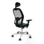Piqueras y Crespo Chaise de Bureau avec Appui-tête Jorquera 3D086G1 Vert