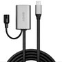 Lindy Rallonge active USB 3.2 Gen 1 Type-C à Type-C, 5 m, jusqu'à 5 Gbit/s, extension de câble avec alimentation externe optionnelle