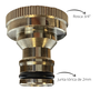 Riegolux RGX Grifo en laiton pour sortie et double raccord de jardin