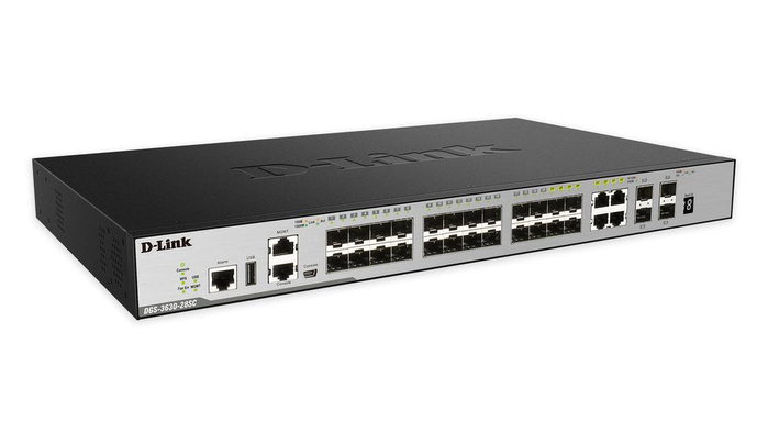 D-Link DGS 3630-28SC Commutateur L3 Géré 28 Ports Gigabit SFP et 10G SFP+