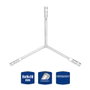 Workpro Clé tubulaire en Y 8 x 9 x 10 mm hexagonale, acier 40cr chromé anticorrosion