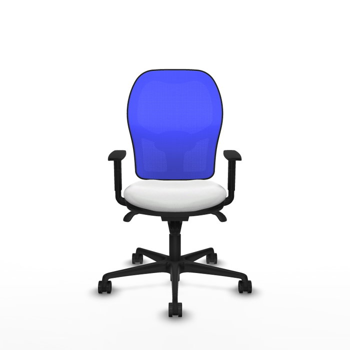 Piqueras y Crespo Chaise de Bureau Jorquera Blanc et Bleu