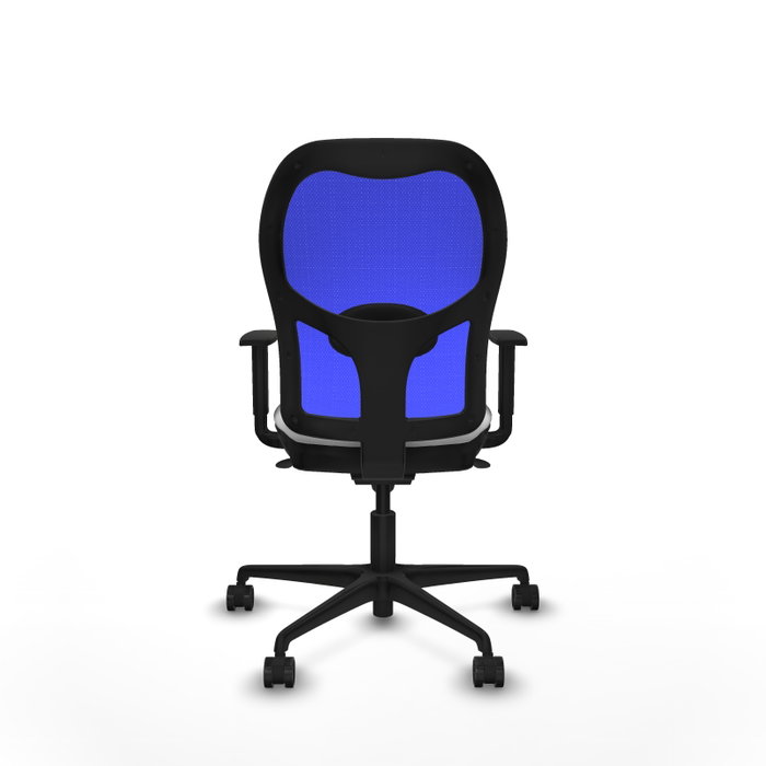 Piqueras y Crespo Chaise de Bureau Jorquera Blanc et Bleu