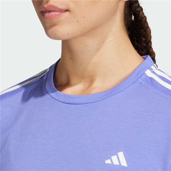 T-shirt à manches courtes femme Adidas Own The Run 3 Bandas