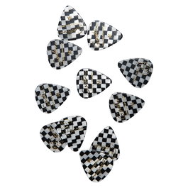 GODIN Pack de 12 médiators Checkerboard 0.71 mm