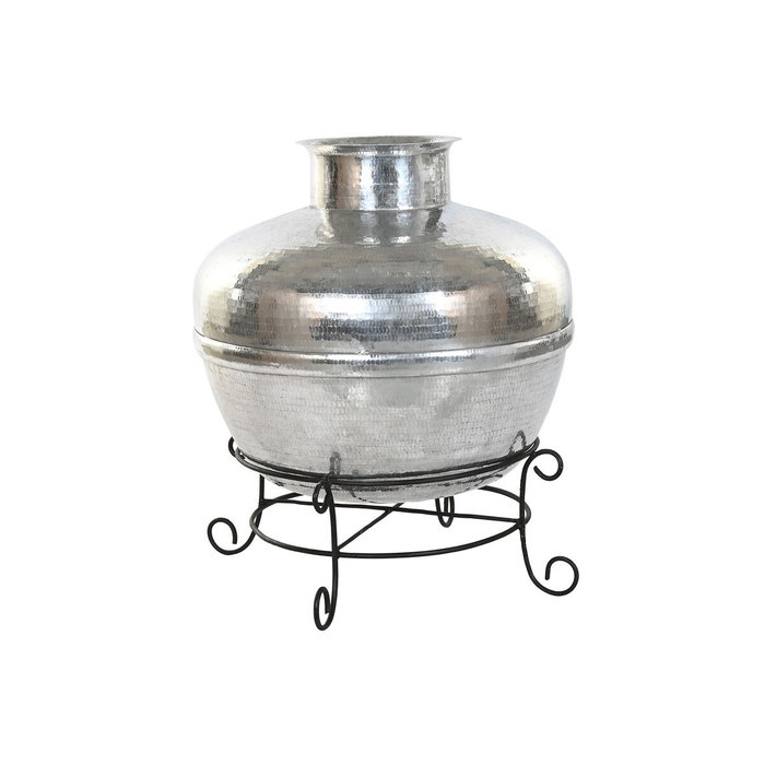 Home ESPRIT Vase Noir Argenté Aluminium Fer 75 x 75 x 90 cm Home ESPRIT Vase Noir Argenté Aluminium Fer 75 x 75 x 90 cm