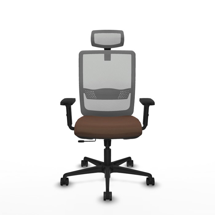 Piqueras Y Crespo Haches Chaise de Bureau Sincro/Traslack Marron et Gris