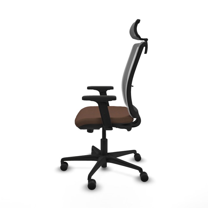 Piqueras Y Crespo Haches Chaise de Bureau Sincro/Traslack Marron et Gris