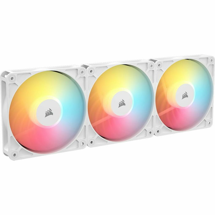 Corsair RS120-R ARGB White Pack de 3 ventilateurs de boîtier 120 mm à rotation inversée Corsair RS120-R ARGB White Pack de 3 ventilateurs de boîtier 120 mm à rotation inversée