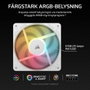 Corsair RS120-R ARGB White Pack de 3 ventilateurs de boîtier 120 mm à rotation inversée