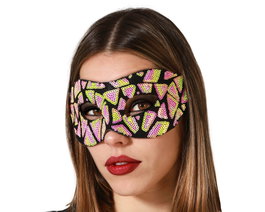 Atosa Masque Vénitien Antifaz Rose Femme Adulte avec Paillettes