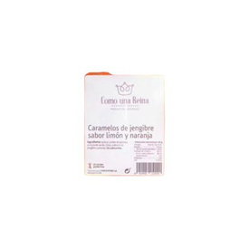 COMO UNA REINA Caramels Gingembre Saveur Citron Sans Sucre 75 g