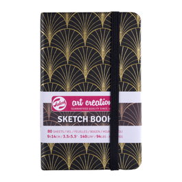 Talens Art Creation Carnet de croquis Art Déco 9 x 14 cm, 80 feuilles