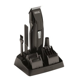 Wahl 5606-526 Coupe-Barbe et Moustache Tondeuse Précision 2-12 mm, 0.6 mm, Lames Carbone Auto-Aiguisables, Fonctionne sur Piles, Voyage